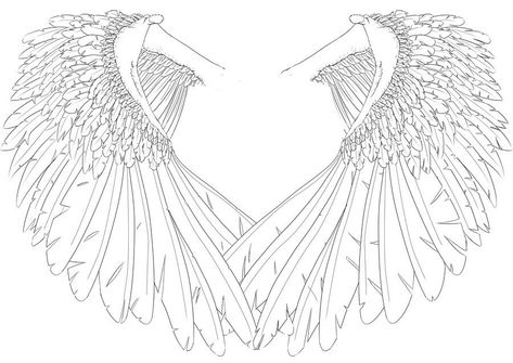 Wings Alas Tattoo, Angel Wings Painting, Drawing Man, Angel Wings Drawing, Printable Tattoos, Tumblr Png, Free Tattoo Designs, Wing Tattoo Designs, Wings Drawing