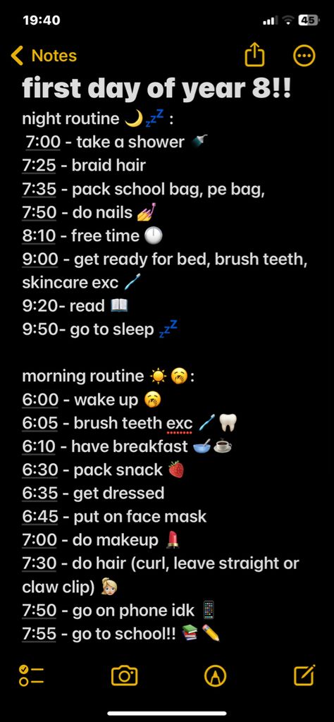 School Morning Routine Middle School, First Day Of School Routines, Preschool Daily Schedule, After School Schedule, Before School Routine, School Night Routine, Night Before School, Middle School Survival, School Routine For Teens