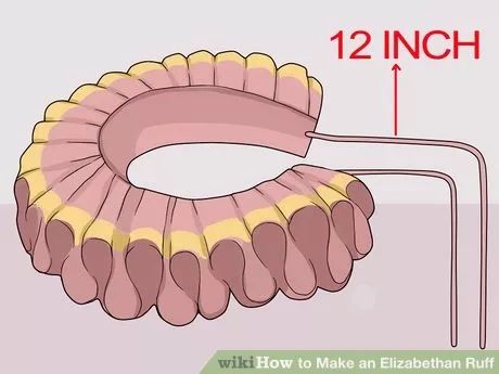 Image titled Make an Elizabethan Ruff Step 191 Clown Neck Ruffle, Elizabethan Ruff, Teddy Bear Clothes, Neck Accessories, Fashion Design Sketches, Diy Costumes, Historical Fashion, Sewing Hacks, Luxury Outfits