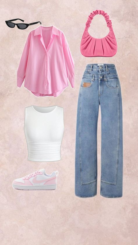 Everyday Fashion Outfits, Casual Day Outfits, Quick Outfits, Easy Trendy Outfits, Day Outfits, Casual Style Outfits, College Outfits, Cute Fits, Cute Casual Outfits