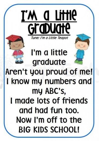 Preschool Poems Quotes. QuotesGram by @quotesgram Preschool Graduation Quotes, Preschool Graduation Poems, Preschool Graduation Songs, Preschool Graduation Theme, Preschool Graduation Party, Preschool Poems, Graduation Poems, Graduation Songs, Graduation Diploma