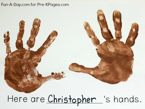 Class Book: Here Are Our Hands Here Are My Hands Book Activities, Class Books Preschool, School Auction Projects, Pre K Pages, Solar System Crafts, School Auction, Auction Projects, Esl Activities, Auction Ideas