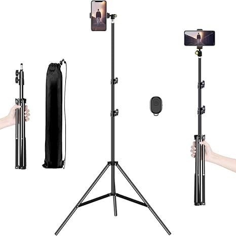 Amazon.com: Selfie Stick Tripod, 65" Extendable Tall Camera Cell Phone Tripod Stand with Remote for iPhone 15 14 13 12 11 Pro Max Samsung Galaxy S23 S22 S21 : Cell Phones & Accessories Phone Tripod Stand, Selfie Stick Tripod, Phone Tripod, Bluetooth Remote, Tripod Stand, Photography Basics, Wayfair Furniture, Camera Phone, Samsung Galaxy S23