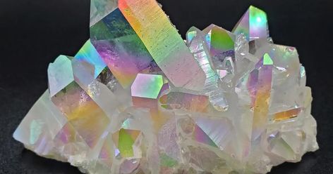 Opal Crystal Aesthetic, Tinkerbell Room, Motorcycle Reference, Fantasy Crystal, Aura Rainbow, Crystal Photography, Aura Quartz Cluster, Rainbow Aura Quartz, Aura Quartz Crystal