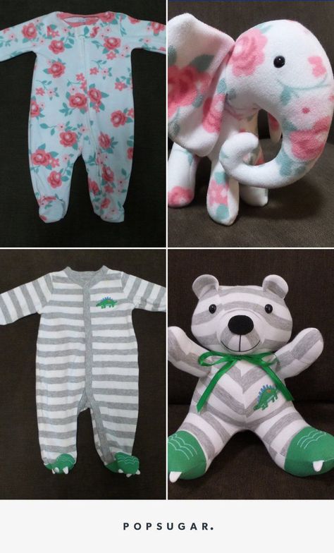 This Is the Coolest Thing You Can Do With Your Baby's Old Onesies. A memorable handmade gift idea Baby Onesie Gift, Baby Keepsakes, Sewing For Baby, Diy Bebe, Animals Crochet, Quilt Baby, Baby Projects, Baby Keepsake, Baby Diy