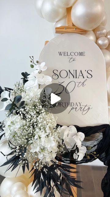 53 likes, 29 comments - hello_lovely.co on April 25, 2024: "Black & White 🤍✨ Who would of thought black and white florals would look this good 🤩 Another classy easel set up this week, t...". Black And White Florals, 30th Party, White Florals, Hello Lovely, Throw A Party, Birthday Decor, April 25, 30th Birthday, Birthday Decorations