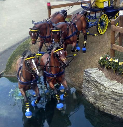 Display at KY Horse Park for World Equestrian games. Schleich Horses Stable, Diy Horse Barn, Bryer Horses, Horse Photo, Breyer Horse, Barrel Racing Horses, Horse Inspiration, Hobby Horses, Custom Horse