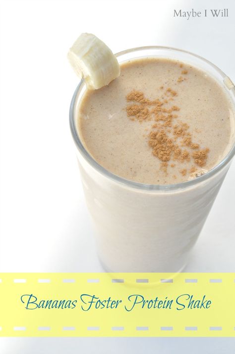 Bananas Foster Protein Shake... Need I say more?!? So TASTY!!! You might lick the cup... just sayin'. Herbal Life Shakes, Bullet Recipes, Healthy Refreshing Drinks, Banana Foster, Protein Ideas, Filling Smoothie, Nutrient Dense Smoothie, Recipes Protein, Protein Shakes Recipes