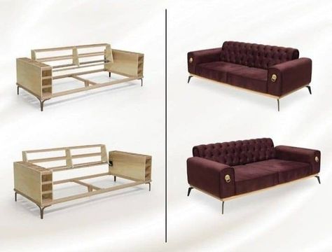 Rangka Sofa, Diy Furniture Sofa, Bad Room Design, Sofa Wood Frame, Comfortable Sofa Bed, Bed Headboard Design, Luxury Furniture Sofa, Luxury Sofa Design, Wooden Sofa Designs