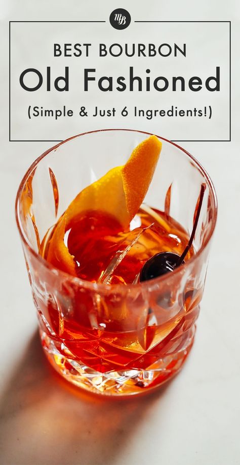 Old Fashion Drink Recipe, Best Old Fashioned Recipe, Bourbon Drinks Recipes, Bourbon Old Fashioned, Whiskey Old Fashioned, Best Bourbon, Old Fashion Cocktail Recipe, Old Fashioned Recipe, Old Fashioned Drink