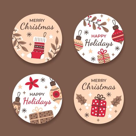 Free Christmas Printables Vintage, Happy Holidays Images, Xmas Labels, Christmas Bows Diy, Merry Christmas Happy Holidays, Christmas Labels, Candle Art, Christmas Set, Free Christmas Printables