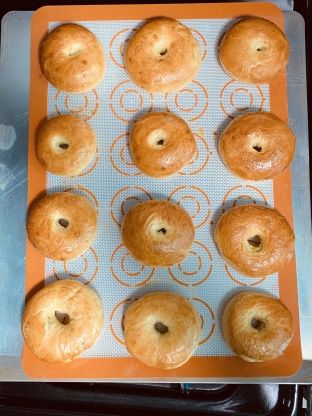 Egg Bagels Recipe Homemade, Egg Bagel Recipe, Egg Bagels, Brunch Bites, Egg Bagel, Bagels Recipe, Doughnut Pan, Bagel Chips, Yeast Breads