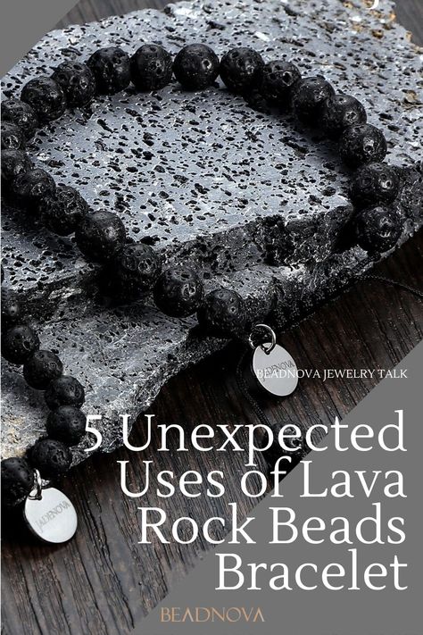 Lava Beads Meaning, Lava Rock Necklace, Witchy Items, Turquoise Healing Properties, Leather Bracelet Tutorial, Relaxation Station, Beaded Braclets, Lava Rock Bracelet, Lava Bead Bracelet