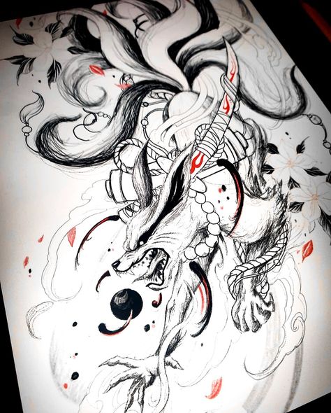 Naruto 9 Tails Tattoo, Nine Tailed Fox Tattoo Naruto, Naruto Forearm Tattoo, Kurama Naruto Tattoo, Kurama Sketch, Kurama Tattoo Design, Naruto Kurama Tattoo, Ninetails Tattoo, Kurama Drawing