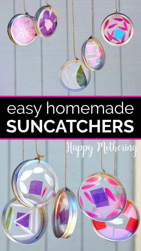 Homemade Windchimes, Diy Sun Catcher, Windchimes Diy, Nature Crafts Kids, Wind Chimes Homemade, Suncatcher Diy, Diy Suncatchers, Wind Chimes Craft, Nature Craft