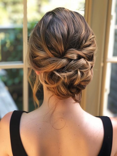 Dance Hair Updo, Hoco Hair Styles Medium Length, Fancy Bun Hairstyles Prom, Homecoming Updos For Medium Length Hair, Grad Hair Updo, Medium Length Hair Styles Formal Event, Cute Hairstyles For Formal, Prom Hairstyles For Long Hair Updo, Black Tie Updo