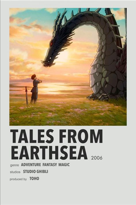 Tales From Earthsea minimal anime poster Tales From Earthsea Poster, Earthsea Aesthetic, Tales Of Earthsea, Tales From Earthsea, Studio Ghibli Poster, Minimalist Anime, Minimalistic Poster, Posters Minimalist, Movie Card