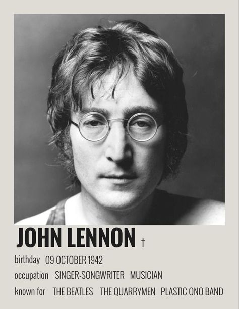 John Lennon Jhon Lennon, Music Cards, Beatles John Lennon, Plastic Ono Band, The Quarrymen, I Am The Walrus, Imagine John Lennon, John Lennon Beatles, Beatles Art