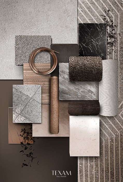 Materials Board Interior Design, Mood Board Interior, Floor Decoration, Moodboard Inspiration, Sample Board, Material Board, Interior Design Boards, Home Decoration Ideas, Material Palette