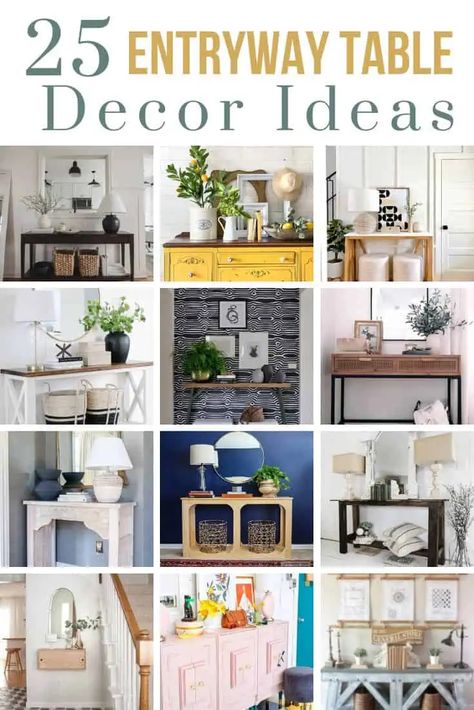 How To Decorate Console Table, Hallway Console Table Decor, How To Decorate A Console Table, Console Table Decor Ideas, How To Style A Console Table, Console Table Decor, Small Entryway Table, Entryway Table Decor Ideas, Small Console Table