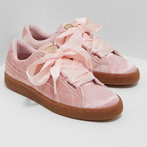 Puma Shoes | Puma Pink Basket Heart Shoes | Color: Pink | Size: 7.5 Pink Puma Shoes, Puma Shoes Women, Puma Basket Heart, Pink Basket, Pink Pumas, Interview Outfits, Third Base, Heart Shoes, Flower Meanings