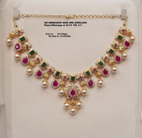 Emeralds Necklace, Ruby Jewelry Necklaces, 15 December, Gold Jewelry Simple Necklace, Trendy Jewerly, Beautiful Gold Necklaces, Gold Necklace Indian Bridal Jewelry, Gold Jewelry Stores, Gold Pendant Jewelry