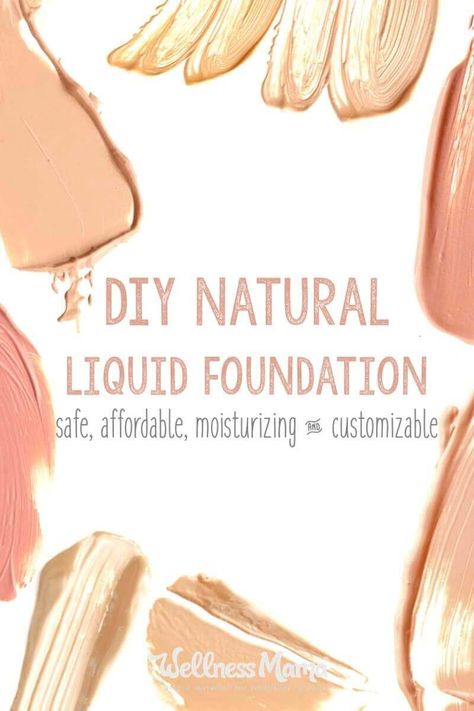 This natural liquid foundation airbrushing creme is amazing for skin and makes it look amazing with shea butter, aloe, witch hazel, argan oil and minerals. Diy Natural Makeup, Natural Mama, Makeup Recipes, Homemade Makeup, Skin Care Routine For 20s, Wellness Mama, Diy Beauty Products, Natural Foundation, Natural Beauty Products