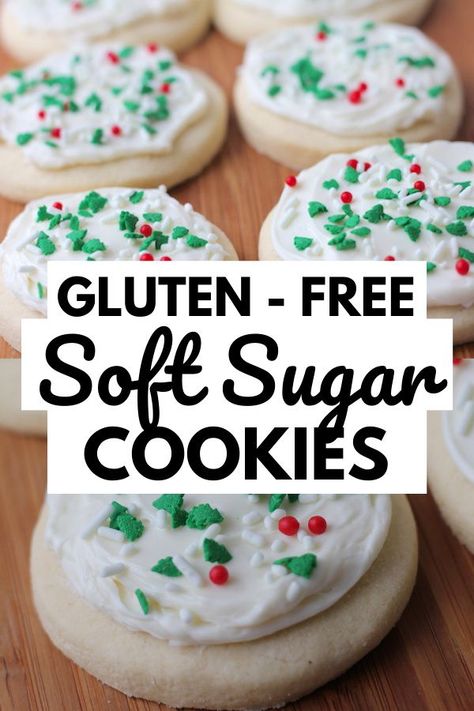 Easy Cut Out Sugar Cookies, Dairy Free Deserts, Cut Out Sugar Cookies, Apple Dump Cake, Gluten Free Christmas Cookies, Cut Out Sugar, Gluten Free Apple, Gluten Free Sugar Cookies, Dairy Free Cookies