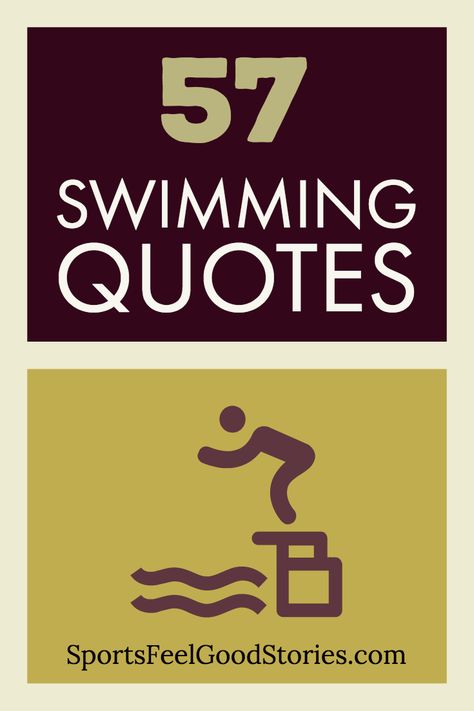 Good swimming quotes for swimmers, swim coaches and team parents. Inspirational, funny and motivational quotations.  #swimming #quotes Swim Team Posters Ideas, Swimming Quotes Motivational, Swim Sayings, Quotes About Swimming, Funny Coach Quotes, Quotes For Swimmers, Swim Team Quotes, Swimming Quotes Funny, Swimming Motivational Quotes