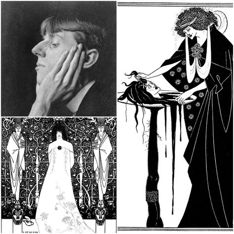 Aubrey Beardsley, who died aged 25, was the most controversial artist of the Art Noveau era. Salome Oscar Wilde, Decadent Movement, Illustration Art Nouveau, Japanese Woodcut, Creepy Vintage, Aubrey Beardsley, Art Nouveau Illustration, Steve Mccurry, White Drawing