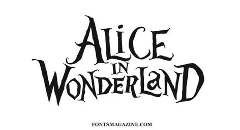 Alice in Wonderland Font Download - Fonts Magazine Alice In Wonderland Font, Alice In Wonderland Sign, Colleen Atwood, Mia Wasikowska, Images Disney, Motion Capture, Walt Disney Pictures, Disney Alice, Adventures In Wonderland