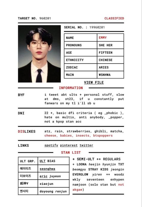 Template Canva Card Templates Kpop, Carrd Inspo Game, Carrd Profile Template, Kpop Carrd Inspo Simple, Simple Carrd Theme, Carrd Inspo One Page, Kpop Carrd Aesthetic, Card Co Idea, Carrd Inspo Template Simple