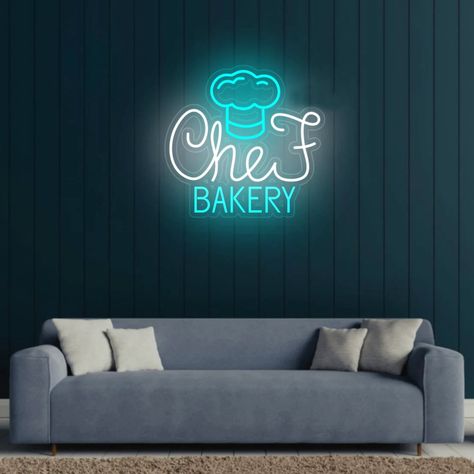 Bread In The Oven, Love Neon Sign, Nasi Lemak, Neon Logo, Wedding Neon Sign, Chef Hat, Neon Wedding, Chefs Hat, Fresh Bread