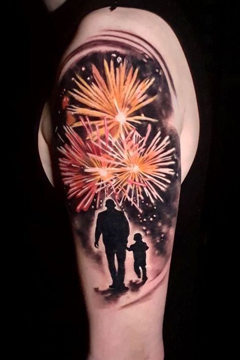 Family tattoo. Limited availability at Salvation Tattoo Studios www.Salvationtattoos.co.uk Firework Tattoo, Vw Tattoo, Dad Memorial Tattoo, Holy Spirit Tattoo, Wheel Tattoo, Salvation Tattoo, Plane Tattoo, Kid Name Tattoo, Memorial Tattoo