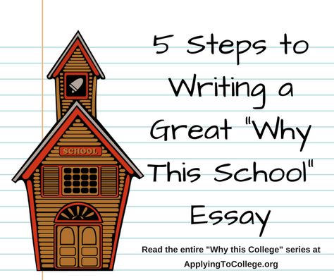 It’s time to start putting pen to paper. Here are 5 Steps to Writing a Great "Why This College" essay #Collegeessay #CommonAppessay Applying To College, Best College Essays, Common App Essay, College Information, College Admission Essay, College Application Essay, College Writing, Essay Tips, School Essay