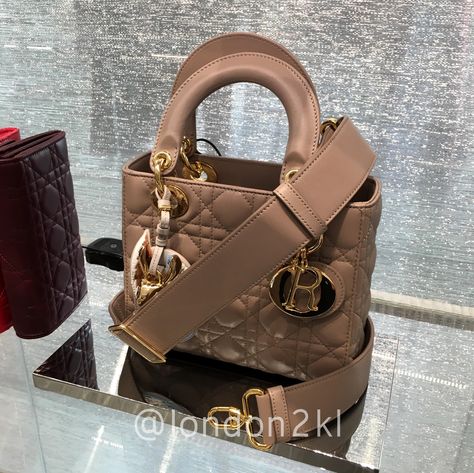 Small Lady Dior RM13,500 in Taupe ❤it? Reserve it before it's gone! WhatsApp us #L2KLDior Blogger Outfits, Small Lady, What In My Bag, Luxury Purses, Dior Handbags, My Account, Lady Dior Bag, Exclusive Bag, Lady Dior