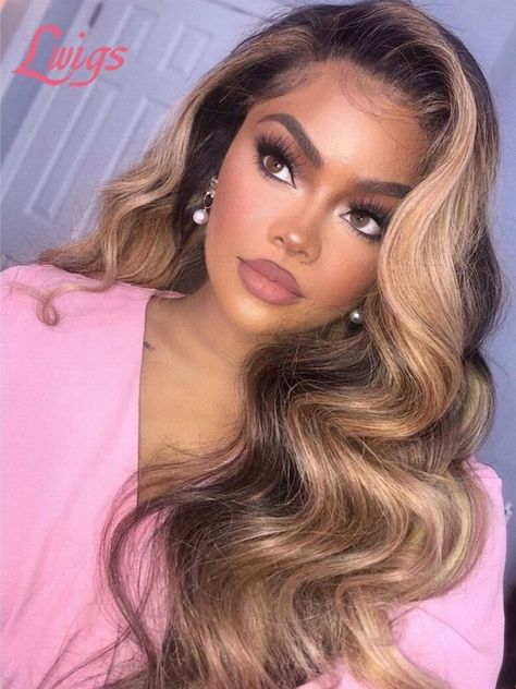 Brazilian Virgin Hair Wigs Undetectable HD Lace Wave 360 Lace Wigs For Black Women Body Wave 360 Lace Front Wigs LWigs185 Balayage Wig, Glamour Hairstyles, Lace Wigs Styles, Slick Ponytail, Awesome Makeup, Curly Lace Wig, Black Barbies, American Hairstyles, Virgin Hair Wigs