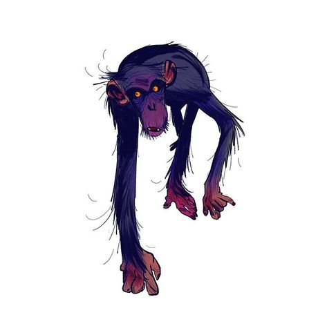 Juliaon Roels en Instagram: “Chimp! . . . . . #characterdesign #rough #sketch #chimpanzee #chimp #ape #purple #illustration #speed #procreate #ipad #walk #wild #animals…” Purple Illustration, Animation Sketches, Monkey Art, Procreate Ipad, A Monkey, Concept Art Character, Character Design Animation, Dessin Adorable, Animal Sketches