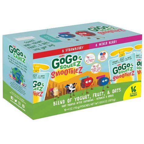 Gogo Squeez, Emergency Food Storage, Yogurt Flavors, Yogurt Smoothies, Healthy Lunchbox, Fresh Groceries, Morning Snack, Dessert Tray, Fresh Meat