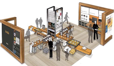 Amazon Pop Ups - Household Design Pop Up Concept, Exeter Library, Household Design, Expo Design, Exhibition Display Design, Museum Exhibition Design, Concept Models Architecture, Architecture Drawing Plan, Supermarket Design