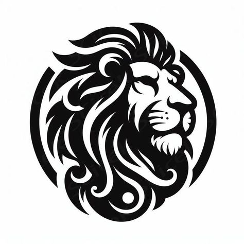 lion logo, vector and tattoo images Lion Vector Art, Leon Drawing, King Clipart, Calligraphy Name Art, Lion Stencil, Animal Stencil Art, Lion Png, Motorcycle Art Painting, Jungle King