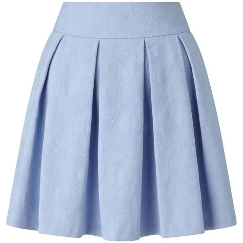 Miss Selfridge Blue Jacquard Skater Skirt ($46) ❤ liked on Polyvore featuring skirts, blue, women, flared mini skirt, blue a line skirt, flared skirt, jacquard skirt and blue circle skirt Short Flared Skirt, Blue Skater Skirt, Skirt Circle, Blue Pleated Skirt, Flared Skirts, Circle Skirts, Skater Skirts, Blue Skirts, Mini Skater Skirt