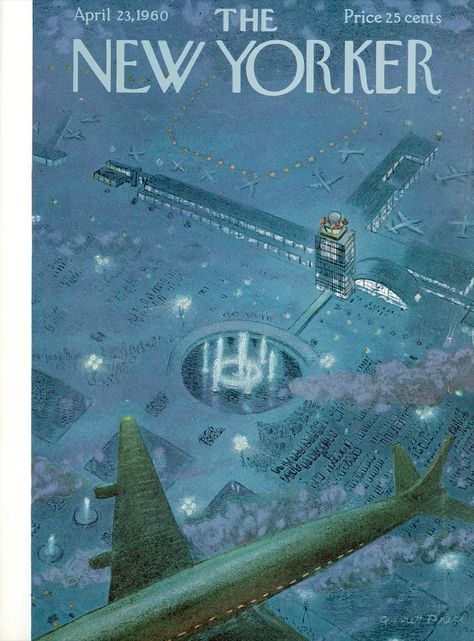 The New Yorker April 23, 1960 Issue | The New Yorker Garrett Price, 1960s Decor, The New Yorker Magazine, New Yorker Magazine, New Yorker Covers, Naive Illustration, Winter Illustration, Cover Artwork, Vintage Magazine