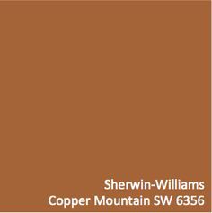 Sw Copper Mountain, Cedar Paint Color, Cedar Paint Color Exterior, Rust Brown Paint Color, Cedar Color Paint, Copper Mountain Sherwin Williams, Bathroom Colors Sherwin Williams, Rust Paint Color, Front Door Awning Ideas