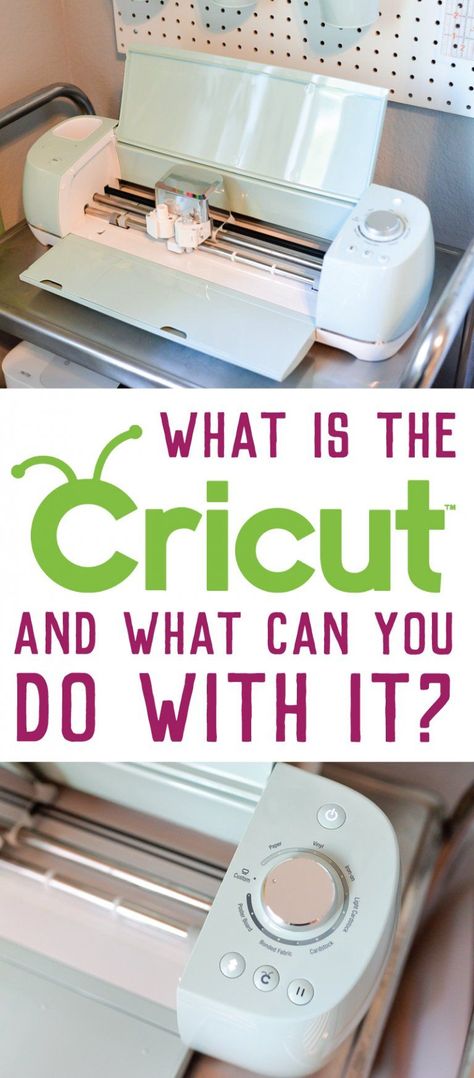 What is the Cricut Explore machine and what does it do? If all of your friends have this amazing electronic cutter, but you're clueless about what it is and what you can do with it, this post is for you. AD Cricket Machine, Circuit Machine, Cricket Crafts, Circuit Crafts, Cricut Cuttlebug, Cricut Expression, Circuit Projects, Cricut Craft Room, Diy Cricut