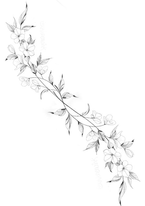 Flower Arm Wrap Tattoo Stencil, Floral Wrap Around Tattoo Forearm Stencil, Sunflower Wrap Around Tattoo, Arm Vine Tattoos For Women, Flower Branch Tattoo, Flower Vine Drawing, Floral Wrap Around Tattoo Forearm, Vine Tattoo Ideas, Flower Arm Tattoo