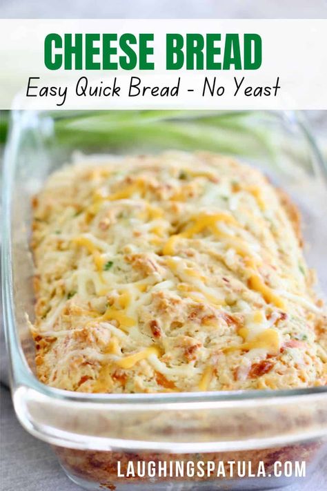 3 Ingredient Cheesy Bread, Quick Cheese Bread, Easy Cheese Bread, Bread In The Oven, Cheesy Bread Recipe, Easy Homemade Bread, Quick Bread Recipes Easy, Cheese Bread Recipe, No Yeast Bread