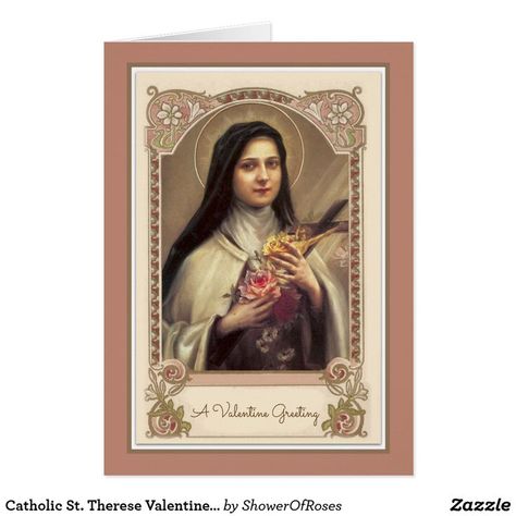 St Therese Prayer, Catholic Valentines, Religious Valentines, Christian Valentines, Red And Pink Roses, Valentines Roses, St Therese, Child Jesus, Jesus Images