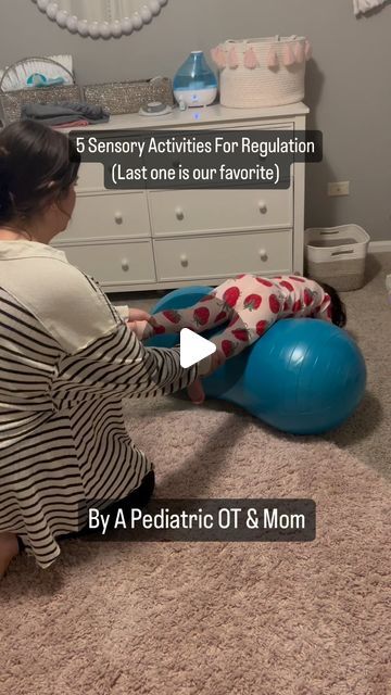 Courtney English | Pediatric Occupational Therapist on Instagram: "Movement is magic when it comes to regulation! There are ways to offer the input so the nervous system is able to self calm and organize! These ways are:   ✅Relational (offered by a safe adult)  ✅Repetitive and predictable movements ✅Rhythmic movements  ✅Goal oriented (especially for sensory seekers)   If you’re looking for more ways to use and apply these to support regulation, comment below and I’ll send you a link to sign up for waitlist for my calming kids guide!   #Momsofinstagram #toddlermom #preschoolmom #regulation #sensoryplay #sensorykids #sensoryprocessing #pediatricot #pediatricoccupationaltherapy #occupationaltherapy" Occupational Therapy Calming Activities, Praxis Activities Occupational Therapy, Postural Control Activities For Kids, Pediatric Occupational Therapy Activities, Balance Activities, Early Intervention Occupational Therapy, Physio Clinic, Vestibular Activities, Aba Activities