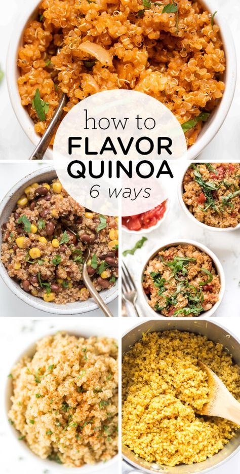 Flavor Quinoa Recipes, Quinoa Flavoring, Quinoa Garbanzo Recipes, Quinoa With Chicken Broth, Quinoa Lunch Recipes Chicken, Quinoa Flavoring Recipes, Best Way To Cook Quinoa, Turmeric Quinoa Recipe, Quinoa Spanish Rice